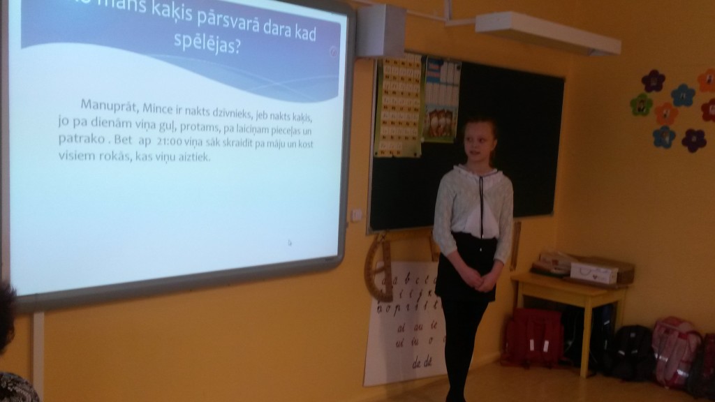 Staļģenes vidusskolas sākumskolas labāko projektu darbu skate.